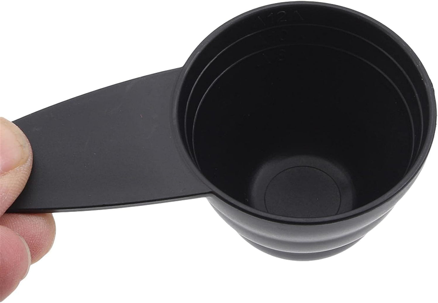 Black Plastic Coffee Scoop Measuring Scoop Suitable for Ground Beans Coffee Beans Tea,Coffee,Tea and Espresso,Kitchen and Dining