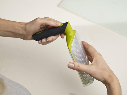 Joseph Joseph Fine Grater & Zester – Easy-Grip Handle with Sharp Stainless Steel Blades & Non-Slip Tip