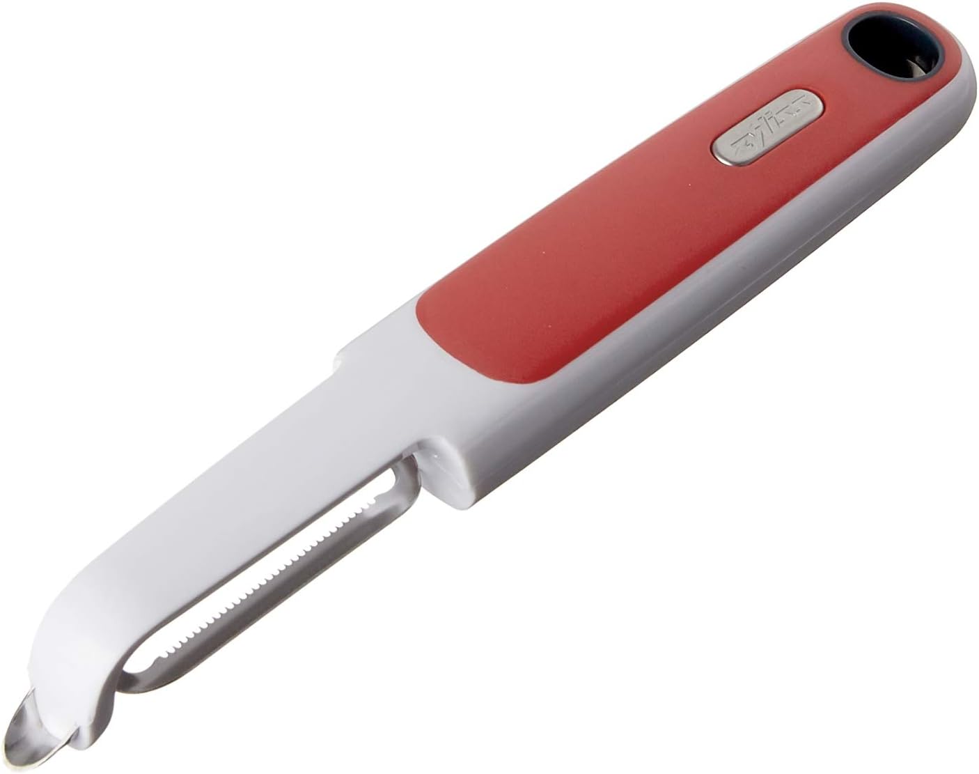 Zyliss Swivel Peeler – Ultra-Sharp Stainless Steel Blade for Potatoes, Carrots & Soft Fruits – Ergonomic Wheatstraw Grip – Built-in Eye Cutter & Safety Cover – Dishwasher Safe – Vegetable Peeler