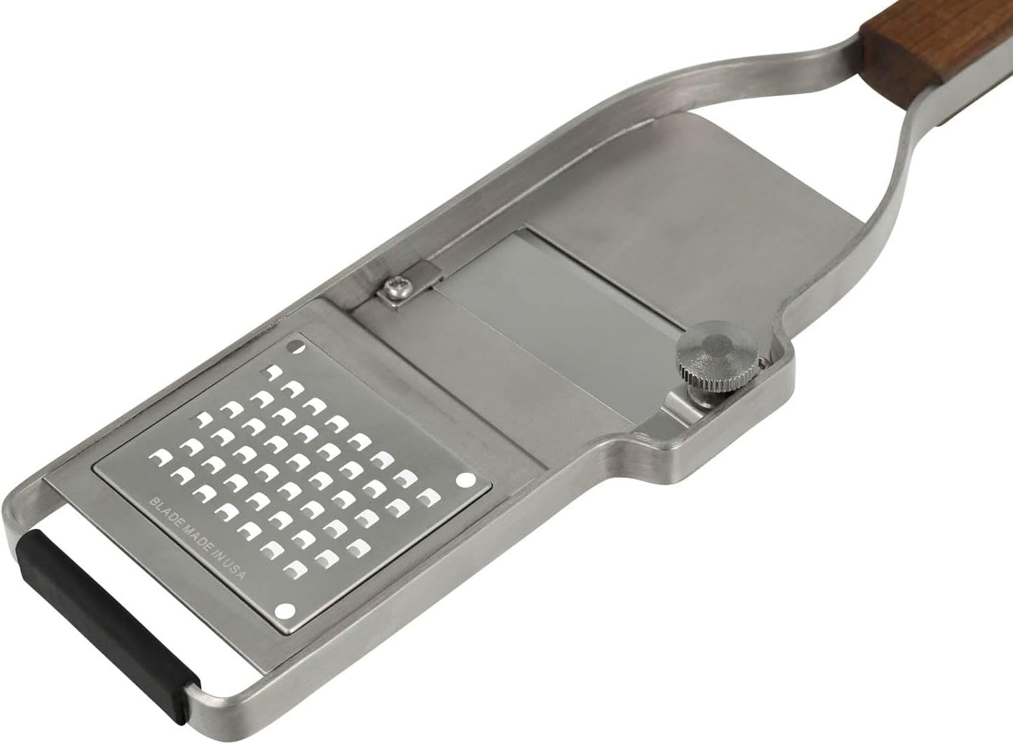 Microplane Master Series Ribbon Grater, Stainless Steel, Walnut Wood, 30 x 6.8 x 2 cm