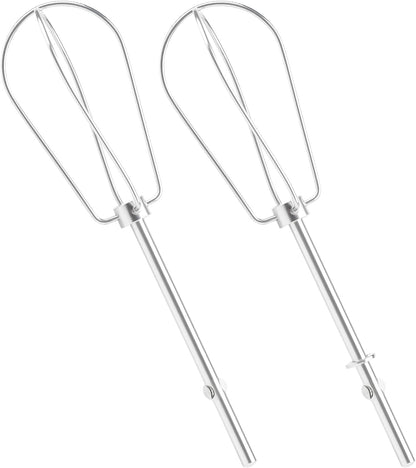 6 Pcs Hand Mixer Beater Attachments for KitchenAid Hand Mixers KHM3 KHM5 KHM7 KHM9, Stainless Steel Hand Mixer Beaters, Whisk, Blending Rod and Dough Hooks