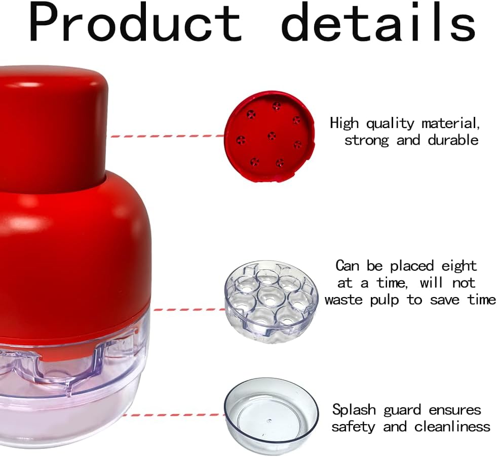 2025 Upgrade Cherry Pitter Tool，8 in 1 Cherry Seed Remover ，Quick Portable Push-Down Cherry Corer for Kitchen, Picnics