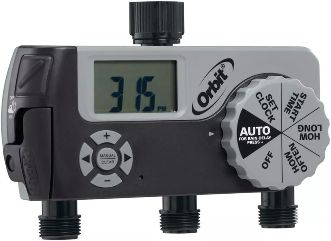 Orbit 62067 1-Outlet Programmable Digital Hose Watering Timer, 2-Pack