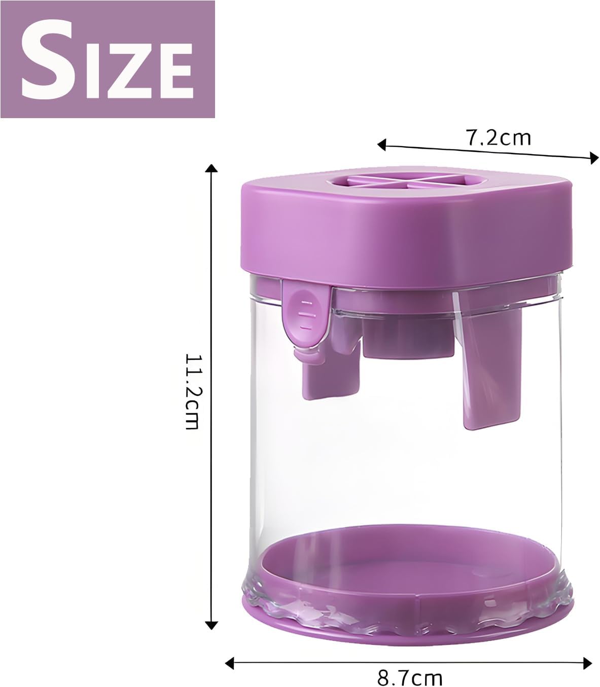New Grape Cutter for Toddlers, Cutter Quarter Slicer Tool Into 4 Pieces for Slicing Grapes, Strawberries, Cherry, Tomatoes (Blue)