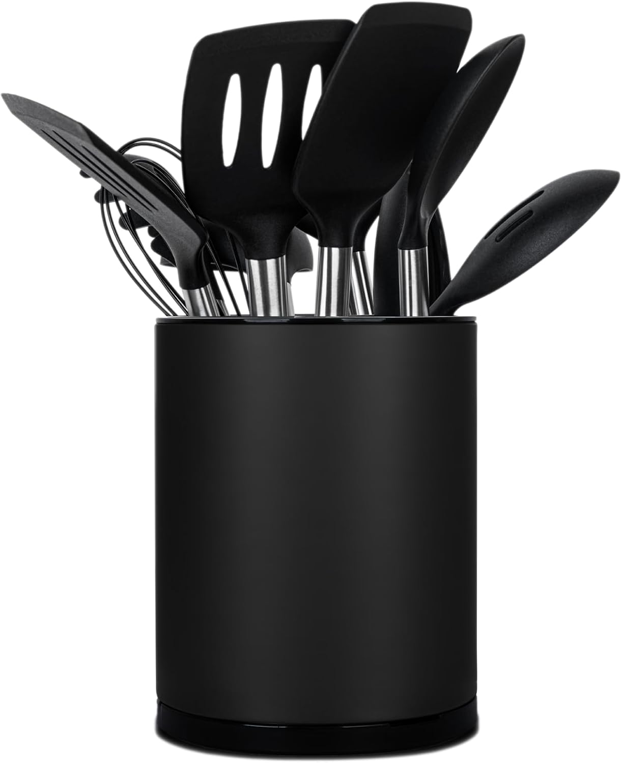 Kitchen Utensil Holder for Countertop 360° Rotating Utensil Caddy Extra Large Utensil Crock Cooking Utensil Holder for Kitchen Counter