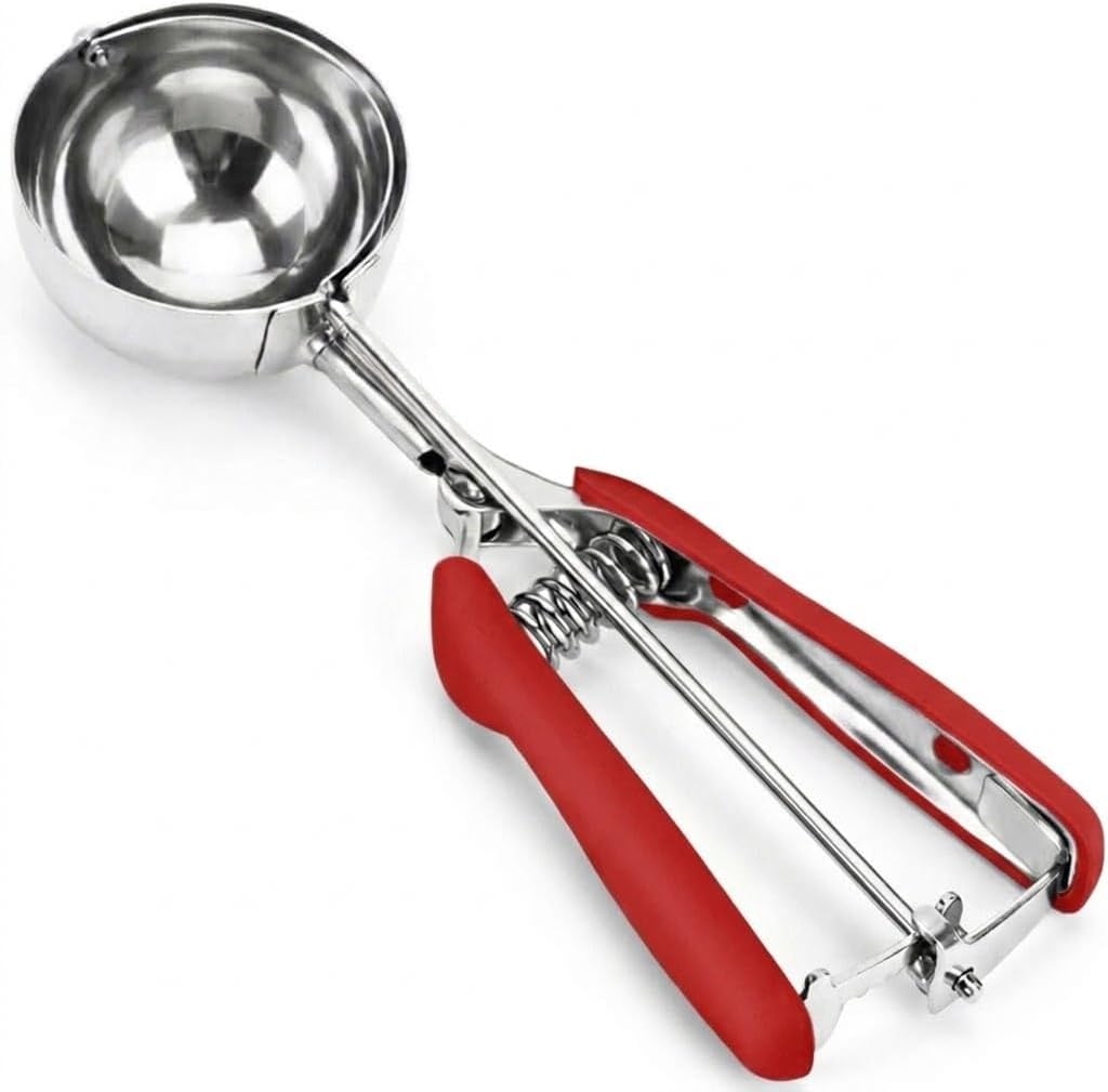 Ice Cream Scoop, 18/8 Stainless Steel Cookie Scoop, Cookie Scoops for Baking, 2 Tbsp/ 30 ml/ 1 oz Cookie Dough Scoop, Ice Cream Scooper with Trigger Release, Cookie Scooper for Baking