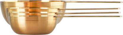 Le Creuset Measuring Spoons, Gold, Set of 5 (1/8,1/4,1/2,1Tsp,1Tb)