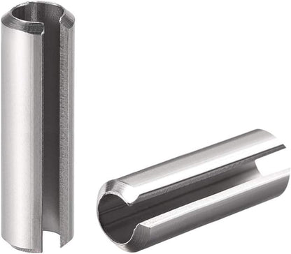 uxcell Slotted Spring Pin - M4 x 30mm 304 Stainless Steel Split Spring Roll Dowel Pins Plain Finish 20Pcs