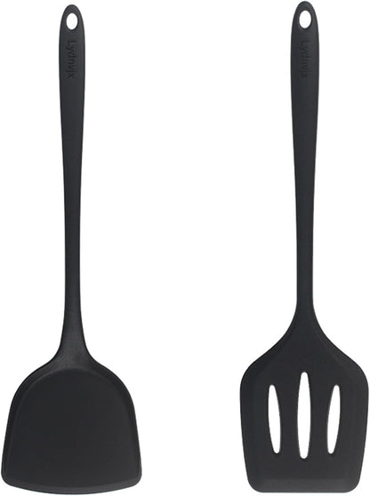 2 Pcs Silicone Spatula,Food Grade Rubber Spatula, Spatulas Silicone Heat Resistant, Used for Baking, Cooking, non Stick, Dishwasher Safe, BPA Free