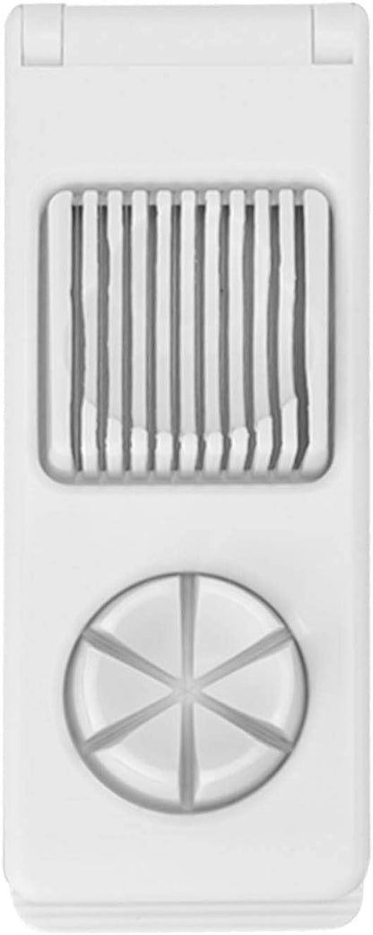 Egg Slicer Cutter, 2 in 1 Small Fruit Banana Slicer Strawberry Egg Cutter Home Kitchen Bar Tool Upgraded Egg Slicer Heavy Duty Aluminium Slicer Egg Slicer for Hard Boiled