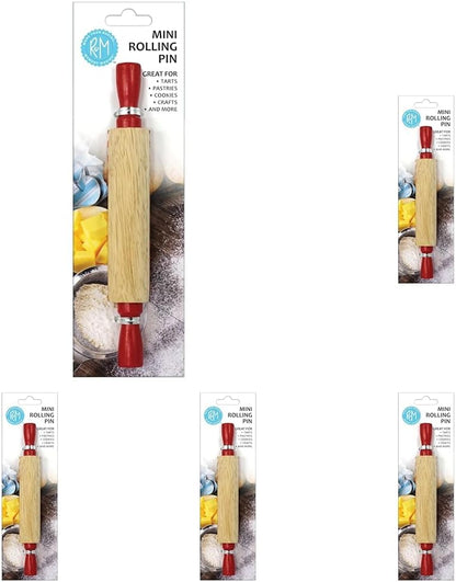R & M International Mini Rolling Pin, Carded, One Size, Brown