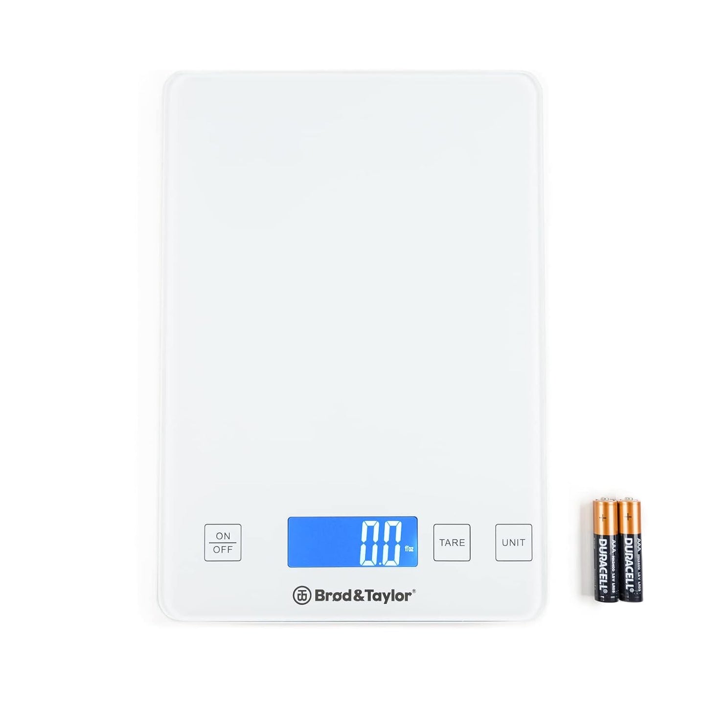 Brod & Taylor High Capacity Baking & Kitchen Scale (Weighs up to 33lbs/15kg of Ingredients), 1-Gram Precision, Five Unit Options, 5-Minute Display, Batteries Included