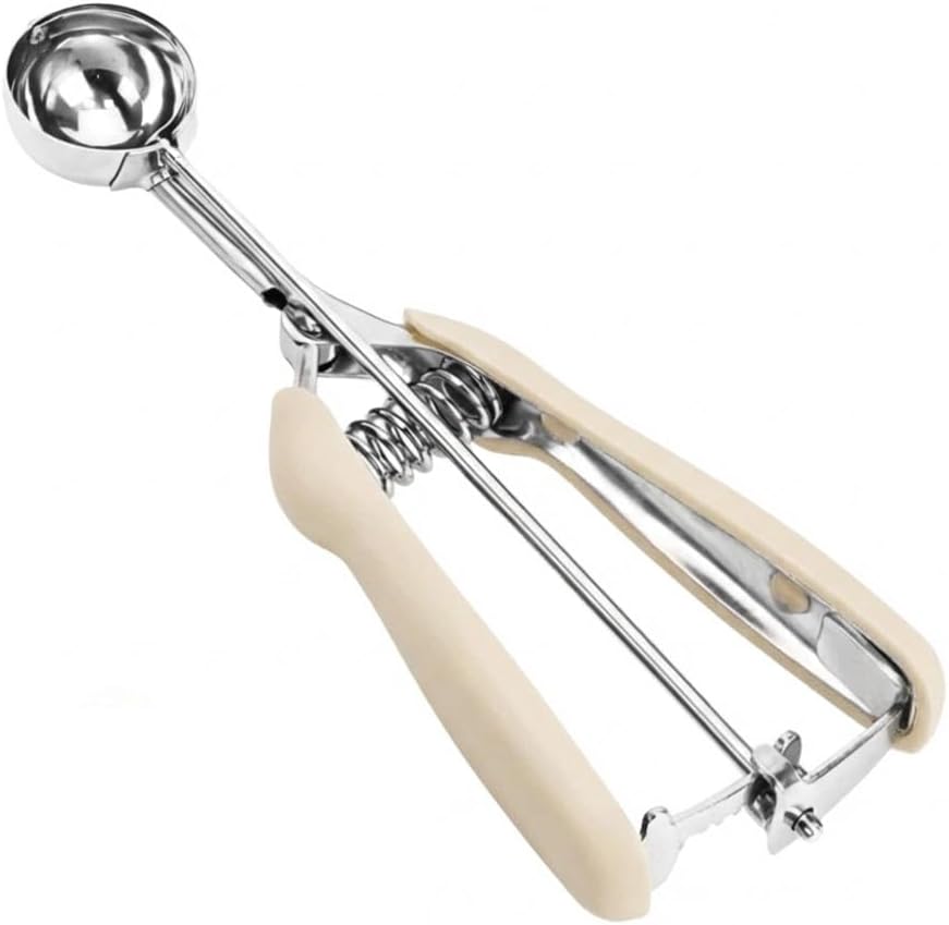 Ice Cream Scoop, 18/8 Stainless Steel Cookie Scoop, Cookie Scoops for Baking, 2 Tbsp/ 30 ml/ 1 oz Cookie Dough Scoop, Ice Cream Scooper with Trigger Release, Cookie Scooper for Baking