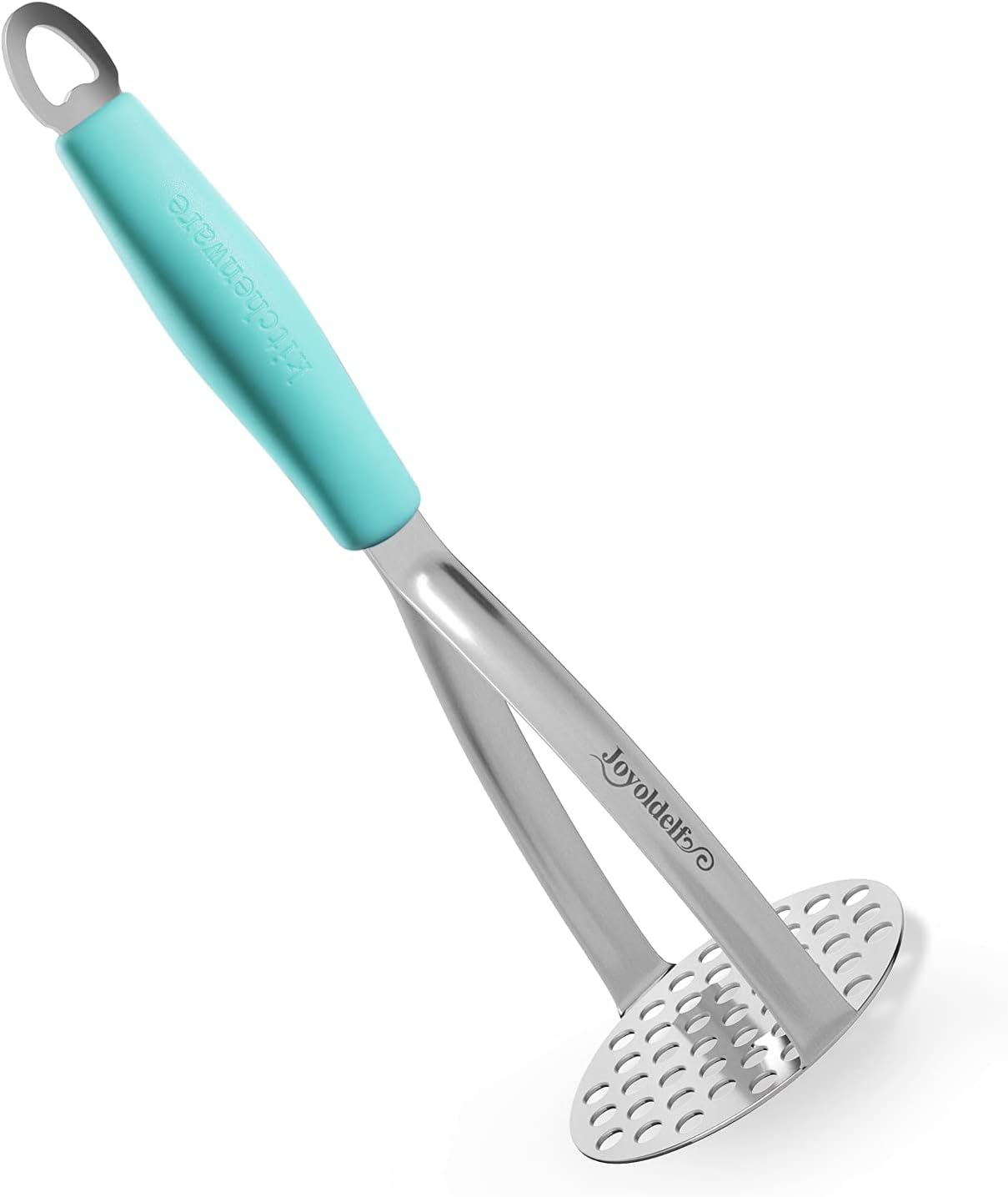 Joyoldelf Heavy Duty Stainless Steel Potato Masher with Potato Peelers, Masher Kitchen Tool & Food Masher/Potato Smasher with Silicone Handle, Perfect for Bean, Vegetable, Fruits, Avocado, Meat