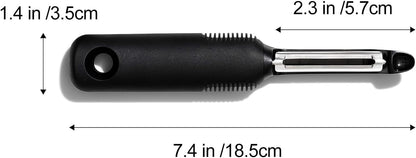 Pro Swivel Peeler for Kitchen, Sharp Stainless Steel Vegetable Potato Fruit Peeler, Ergonomic Non-Slip Grip Handle for Effortless Peeling of Carrots, Apples