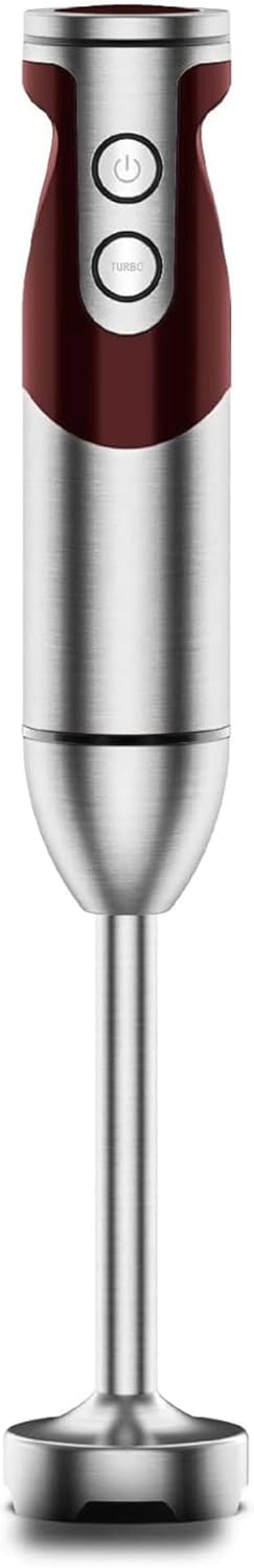 Megawise High-Power Hand Blender – 400W Max Power with Versatile 3-in-1 Attachments (Blending Shaft, Whisk, Chopper); Ergonomic Design with Adjustable Speed Control; Easy to Clean and Maintain (Black)