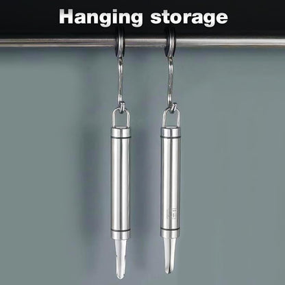 Stainless Steel Longan Corer, Household Handheld Fruit Core Pitter for Longan Lychee Cherry Jujube Seed Removal (3PCS)