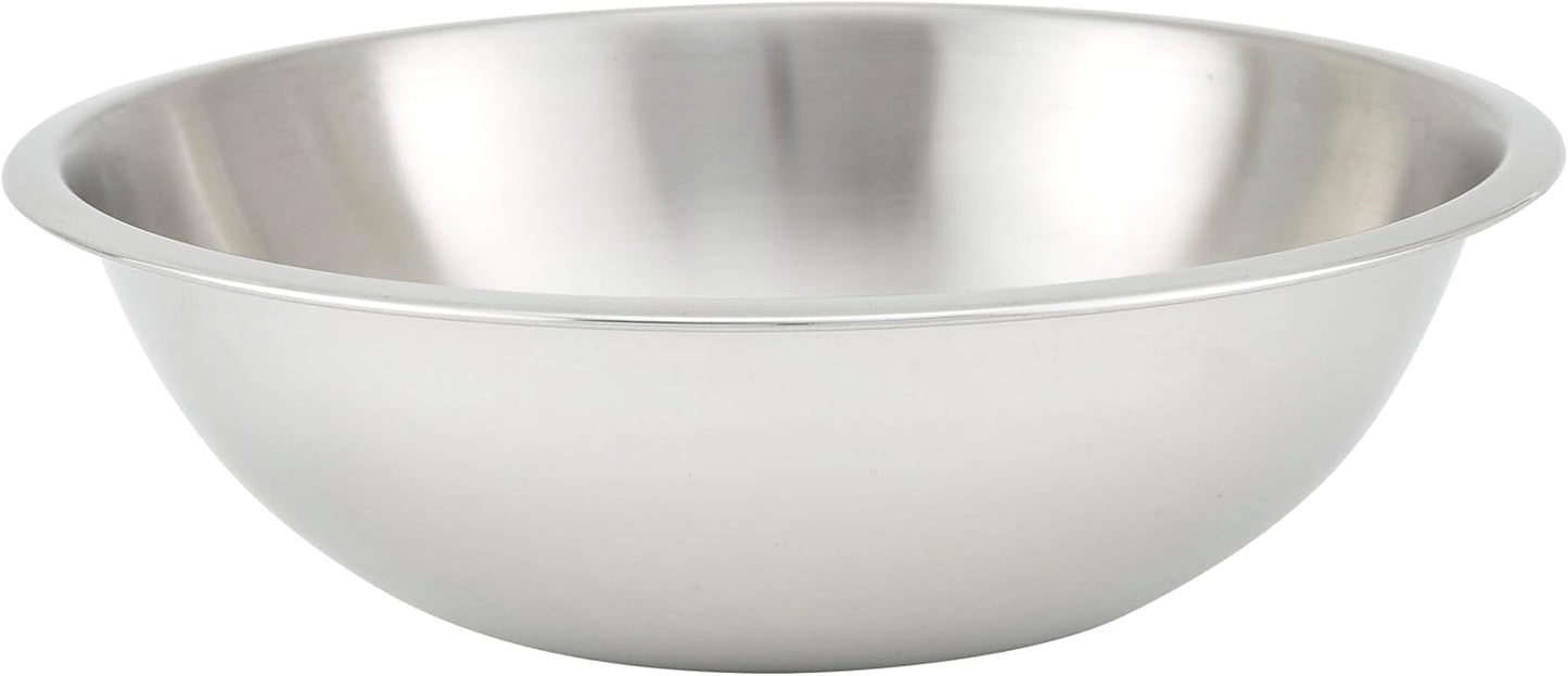 Winco 8 Quart Heavy-Duty Stainless Steel Mixing Bowl with Non-Slip Base