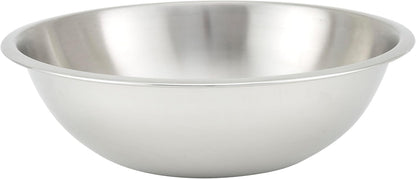 Winco 8 Quart Heavy-Duty Stainless Steel Mixing Bowl with Non-Slip Base