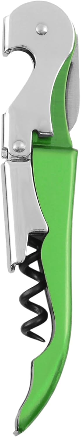 True Truetap Double Hinged Waiter's Corkscrew Wine Opener, Stainless Steel Wine Bottle Opener with Built In Foil Cutter, Home Bar Tools, Bar Cart Accessories, Wedding Gifts, Set of 1, Black