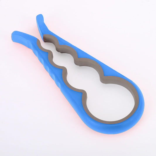 Multi-Color Bottle Opener and Can Opener for Weak Hands, Elderly Arthritis, Elderly, Jar Lid Opener with Rubber Pad for Jar Opener and Corkscrew Opener (orange and gray)