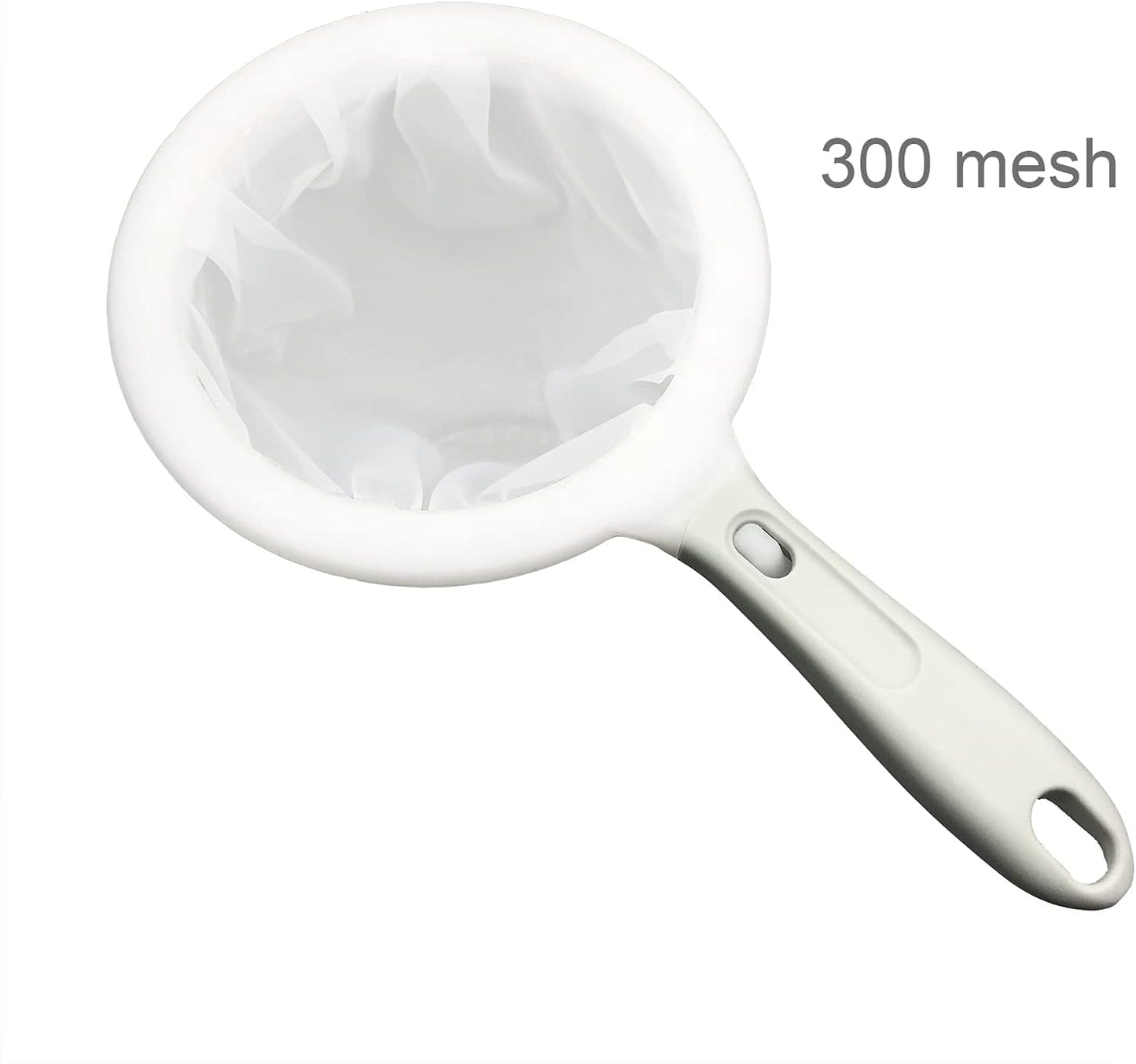 8.4in 80 Mesh Big Nylon Mesh Filter Ultra-Fine Sieve Sediments Strainer PP Frame for Straining Juice,Honey,Tea
