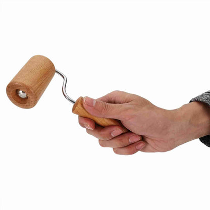 Small Rolling Pin, Pizza Dough Roller, Non Stick Wood Pastry Roller, Kitchen Wooden Rolling Pins for Baking Cooking Cookie Bread Tortilla Dumpling Fondant Clay (Style 2)