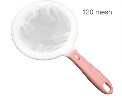 8.4in 80 Mesh Big Nylon Mesh Filter Ultra-Fine Sieve Sediments Strainer PP Frame for Straining Juice,Honey,Tea