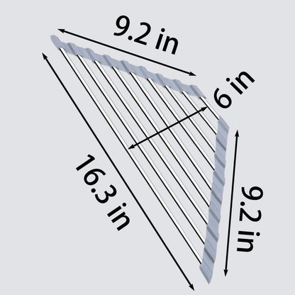 Over the Sink Dish Drying Rack Roll Up and Triangle for Kitchen Corner Drainer Mat Foldable Stainless Steel (Triangle), Silver