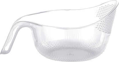 Functional Rice Washing Colander Efficient Draining Bowl Practical Sink Basket PET Suitable for Washing Rice
