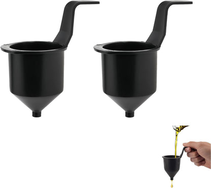 2-Pack Viscosity Cup Set with Handle, Plastic Paint Mixing & Measuring Cups for Spray Gun, Liquid Thickness Testing for Paint, Resin, Oil, DIY Craft & Automotive Use