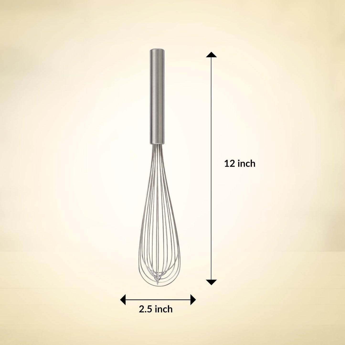 Mrs. Anderson’s Baking Double Balloon with Aerator Ball Wire Whisk, Stainless Steel, 12-Inch