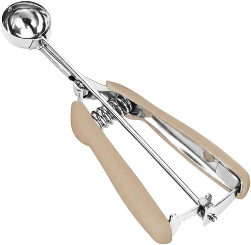 Ice Cream Scoop, 18/8 Stainless Steel Cookie Scoop, Cookie Scoops for Baking, 2 Tbsp/ 30 ml/ 1 oz Cookie Dough Scoop, Ice Cream Scooper with Trigger Release, Cookie Scooper for Baking