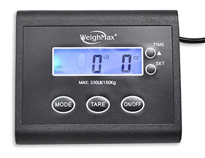 Weighmax W-2809 90 LB X 0.1 OZ Durable Stainless Steel Digital Postal Scale, Shipping Scale With AC adapter, 1 Pack
