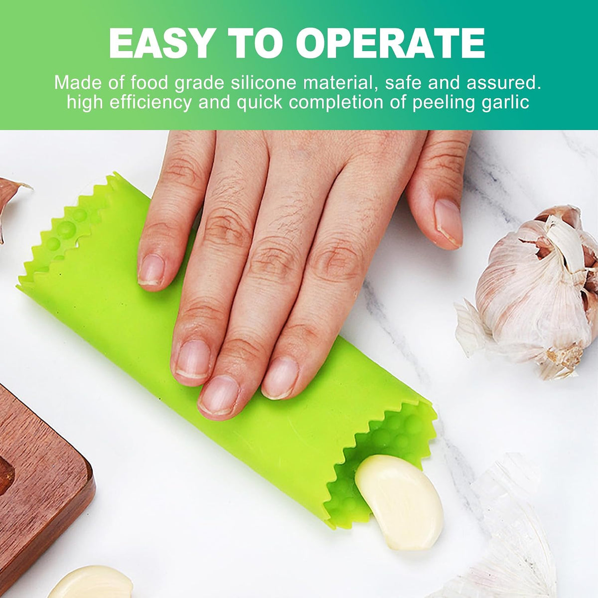 3-Piece Silicone Garlic Peeler Roller Set