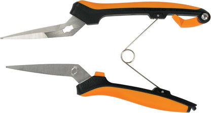 Fiskars 6" Pruning Scissors for Flowers, Buds, Weeds and Small Plants, Garden Snips with Resin Resistant Nonstick Stainless Steel Blades, Gardening Trimmers with Comfortable Handle