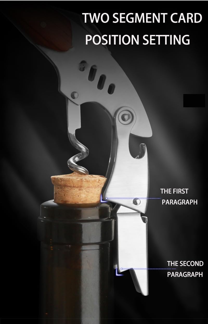 Unique Fish Corkscrew, Professional Waiters Corkscrew Wine Key Bottle Opener,Manual Wine Key for Servers, Waiters, Bartenders and Home Use