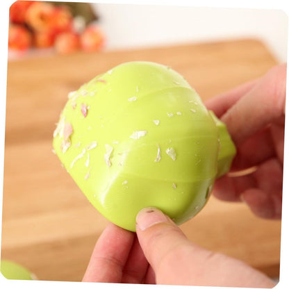 3pcs Silicone Garlic Peeler for Home Kitchen Multifunctional Easy-clean Garlic Skinner Tube Tool for Fresh Cloves Green