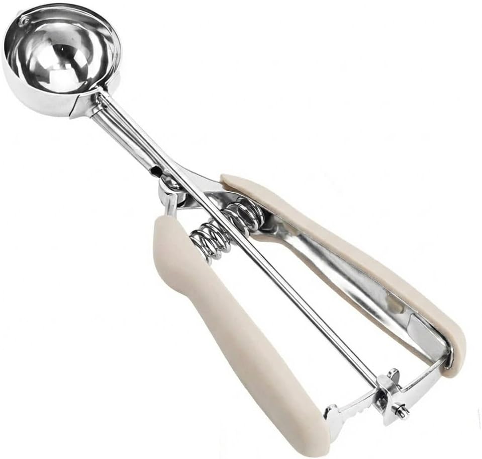 Ice Cream Scoop, 18/8 Stainless Steel Cookie Scoop, Cookie Scoops for Baking, 2 Tbsp/ 30 ml/ 1 oz Cookie Dough Scoop, Ice Cream Scooper with Trigger Release, Cookie Scooper for Baking