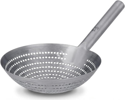 Craft Wok Small 6-Inch Brass Mesh Strainer/Spider Skimmer Zhao Li, Robust & Elegant Kitchen Tool for Frying & Straining, Authentic Oriental Cookware - / 732W7