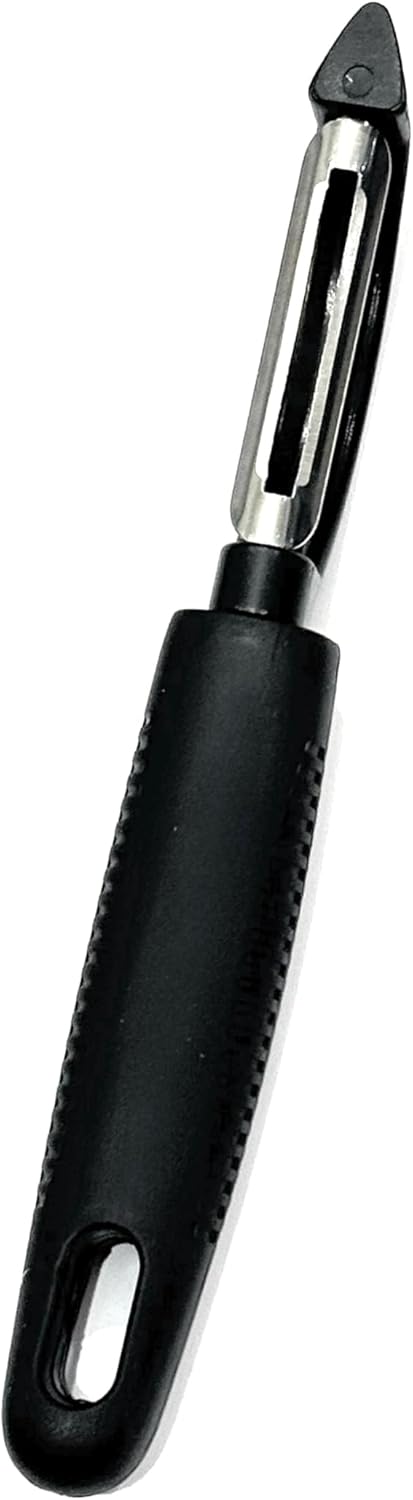 Prodigy Goods LLC Vegetable Peeler - High Carbon Stainless Steel Swivel Peeler, Enhanced Grip with Rubber for Comfort, Perect Kitchen Peeler For Veggie, Fruit, Potato, Carrot, Apple, Black