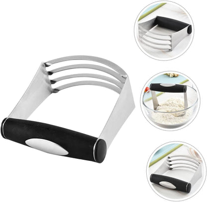 PartyKindom Stainless Steel Pastry Blender Tool Heavy Duty Dough Mixer and Flour Scraper for Easy Baking Handheld Kitchen Tool for Quick Mixing and Slicing Home Bakers