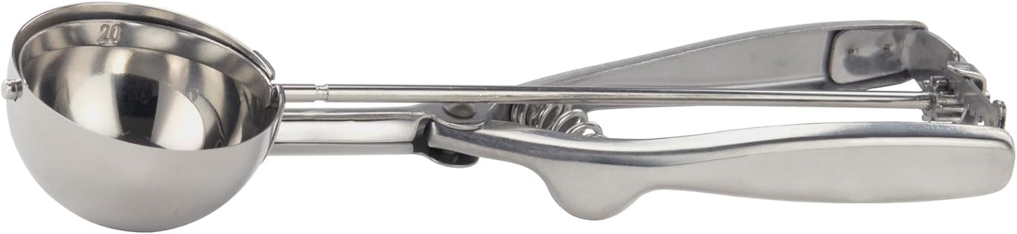 Winco Stainless Steel Disher, 2.5-Ounce
