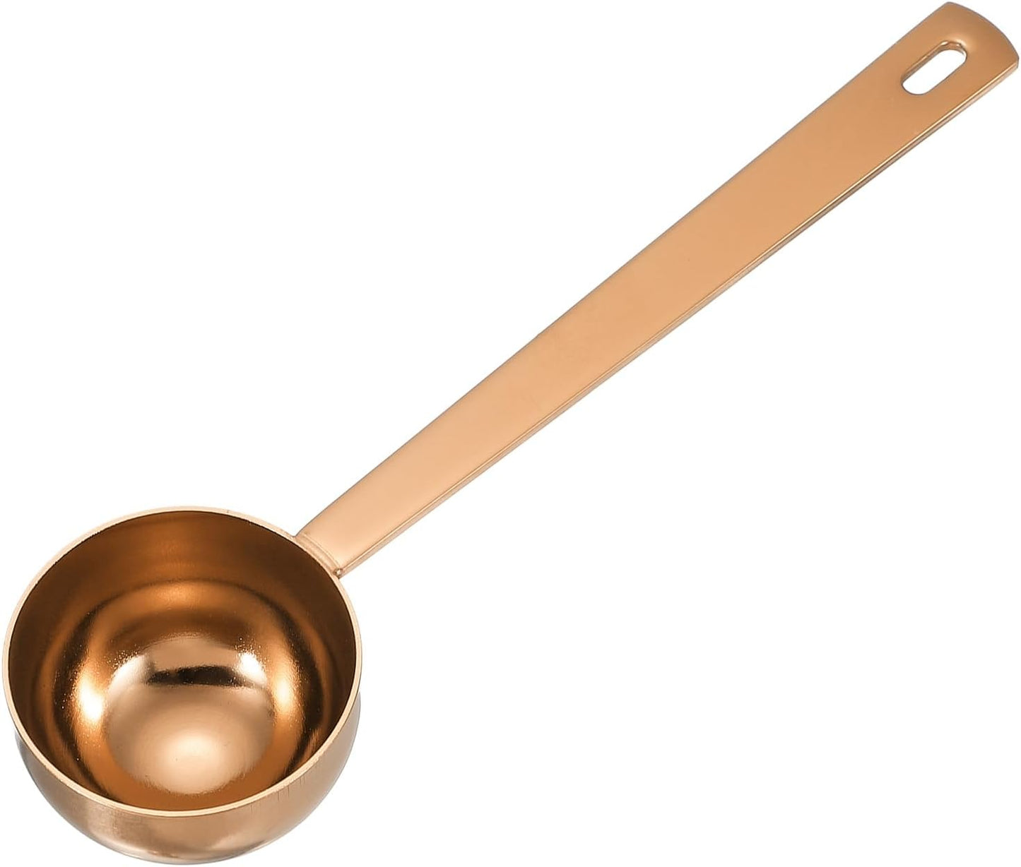uxcell Measuring Spoon, 15ml Long Handle Table Scoop Teaspoon Coffee Scoop Spoon for Ground Coffee Tea Sugar Cooking Baking, Black