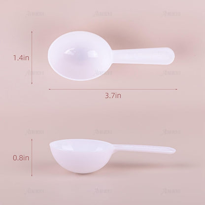 AUEAR, 5 Pack Tablespoon Coffee Scoop Plastic Measuring for Milk Powder Fruit Seed Spices