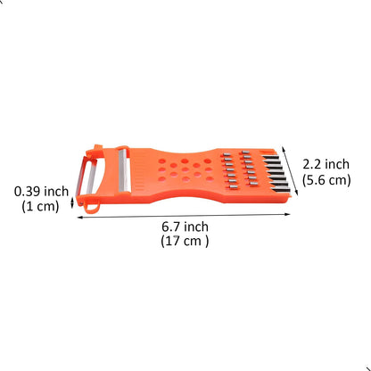 2Pcs handheld Plastic Multifunction Kitchen Peeler Grater Slicer Tool,for Vegetable,Fruit,Cucumber,Potato,Carrots,Cheese,Chef Gadgets Tools