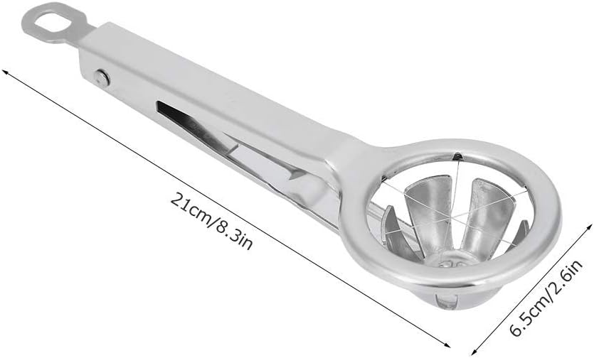 Egg Cutter, Stainless Steel Egg Slicers for Hard Boiled Eggs Egg Splitter Cutting Tongs Kitchen Tool Multi Purpose Egg Cutting Tool for Strawberry Banana Kiwi Soft Cheese (8.3 Inch)