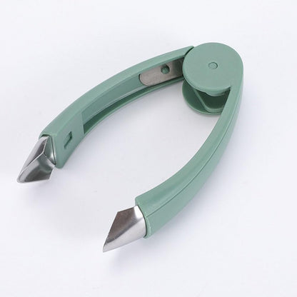Efficient Cucumber Cutting & Strawberry Seed Removing Set: Kitchen Gadget, Easily Handle Fruit/Vegetable Strip - cutting and Seed - removing with One Button, Enjoy Convenient Cooking, Green