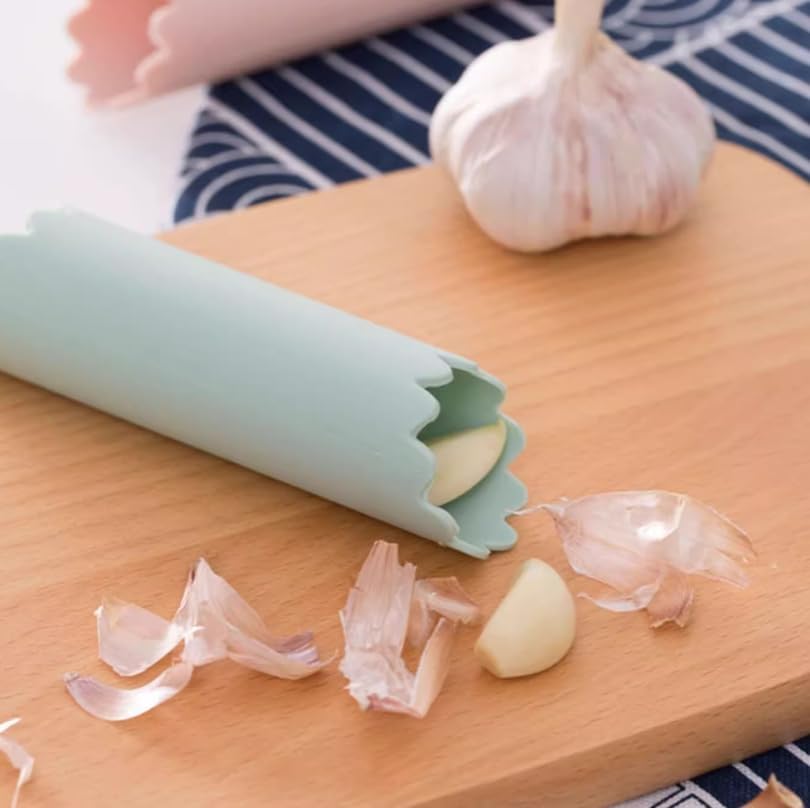 2Pcs Garlic Peeler Tube, Silicone Garlic Roller, Easy to Peel Garlic Cloves, Useful Kitchen Tool for Garlic