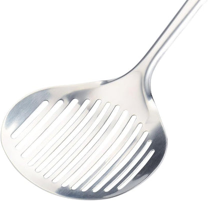Tenta tenta kitchen Solid Stainless Steel Spider Strainer Skimmer Ladle for Cooking and Frying, Kitchen Utensils Wire Strainer Pasta Strainer Spoon Hot Pot Fat Skimmer Spoon Set of 3